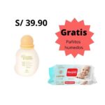 Set Agua de Colonia Sin Alcohol gratis pañitos humedos