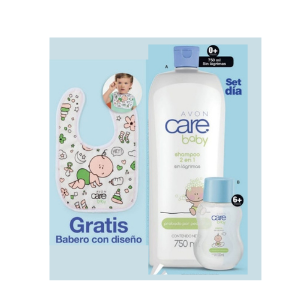 Set Baby Cuidado Diario Gratis Babero y Bolsa de regalo