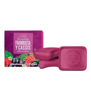 Naturals Jabón Cremoso Frambuesa y Cassis 3 Und 80G